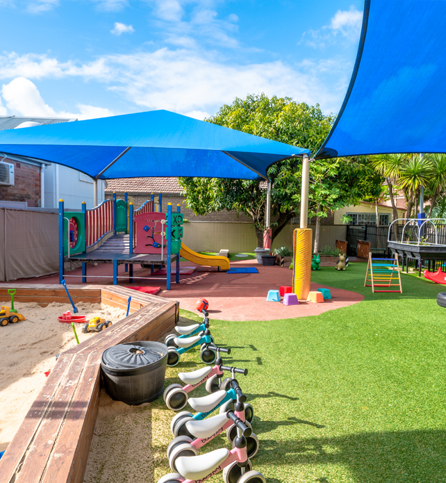 Outdoor childcare playground